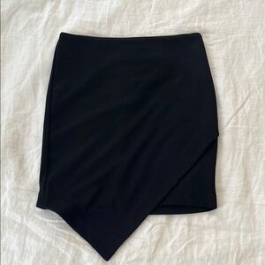 Forever 21 Elegant Black Asymmetrical Skirt